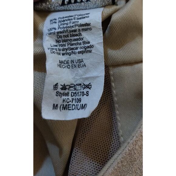 Va Va Voom Dress BODYCON Beige See-thru Mesh Panels Faux Suede Vintage Y2K M - Picture 15 of 15